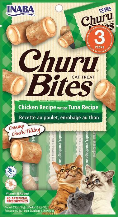 Inaba Churu Bites Chicken Wraps With Tuna 30g