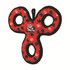 Tuffy Toy 3 Way Tug Red Paw