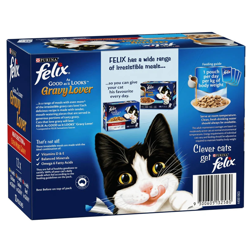Felix Gravy Lovers Meat Selection 12X85G