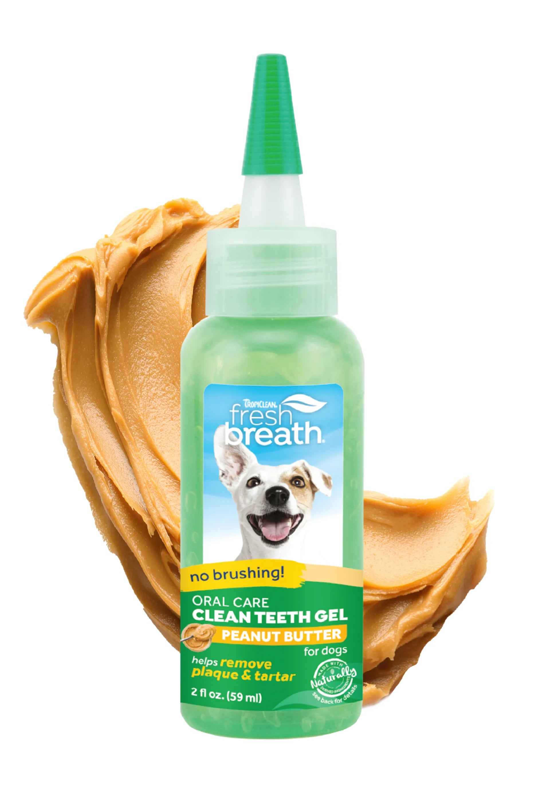 Tropiclean Fresh Breath Oral Care Clean Teeth Gel Peanut Butter