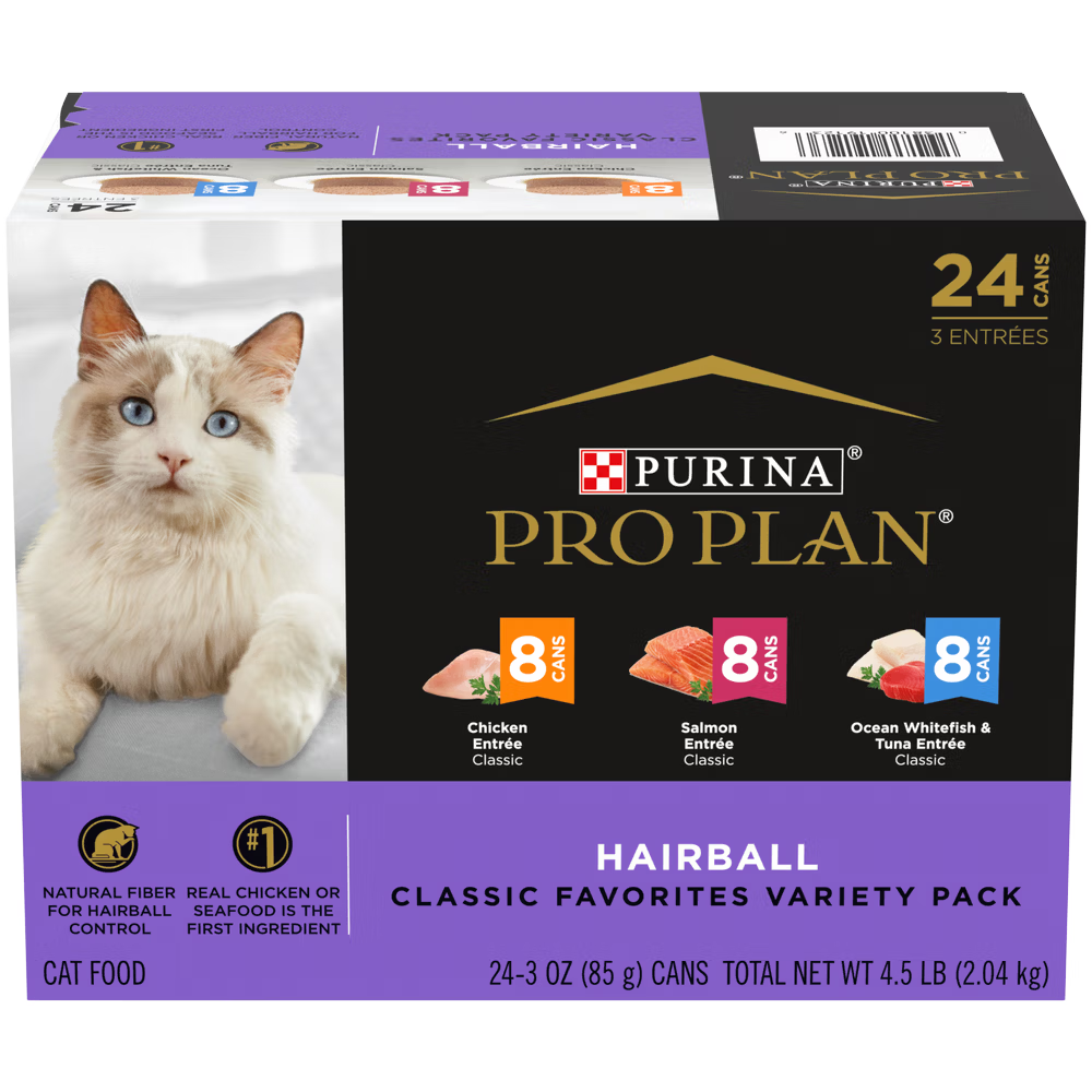 Pro Plan Hairball Variety Pack 85g 24pk