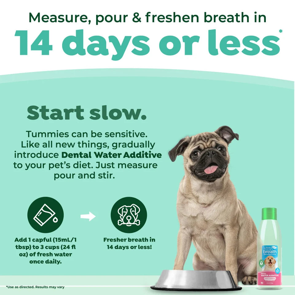 Tropiclean Fresh Breath Dental Health Solutions for Puppies 236ml