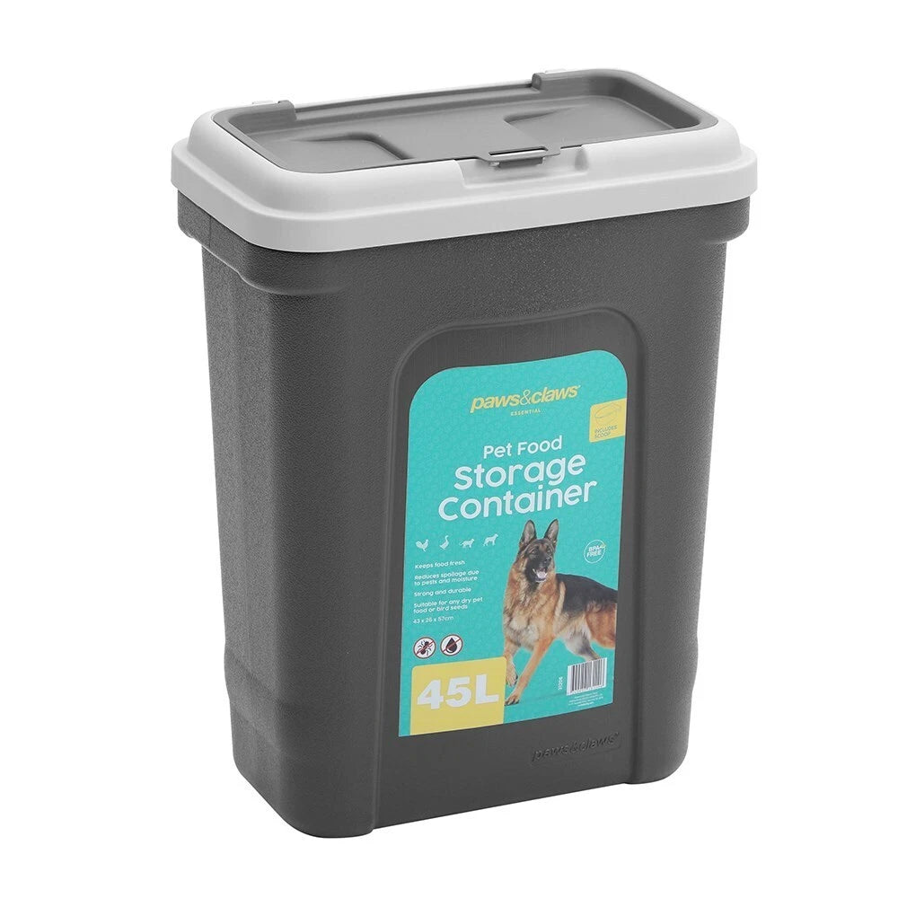Pet Dry Food Storer 45L W/Scoop 43X26X57Cm