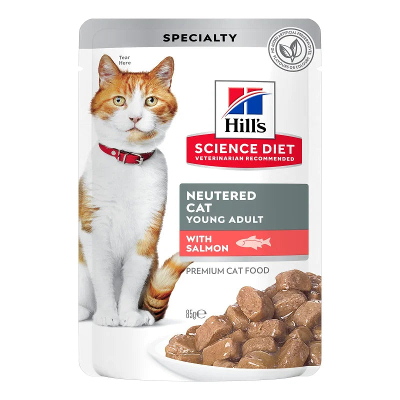 Science Diet Cat Wet Neutered Salmon Pouch 85G