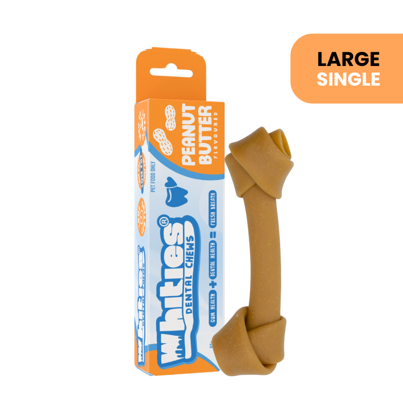 Whities Peanut Butter Dental Bone Large Single