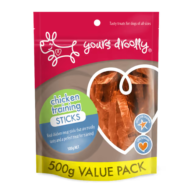 Yours Droolly Treats Chicken Training Sticks 500g