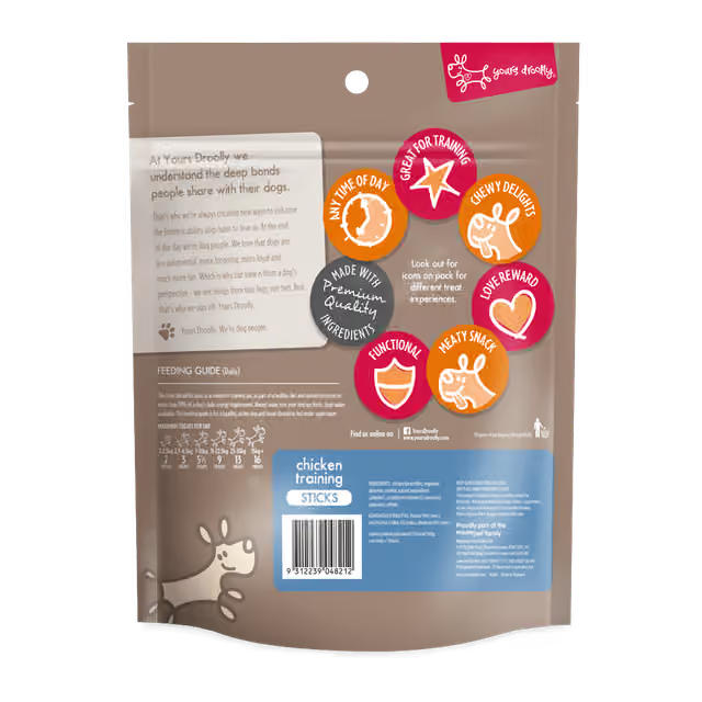 Yours Droolly Treats Chicken Training Sticks 500g
